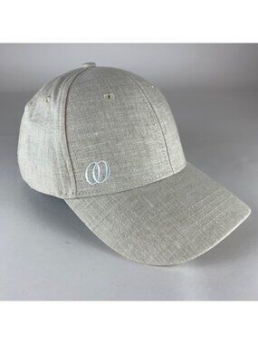 Palatino Unisex Beige Linen Strapback Adjustable Hat